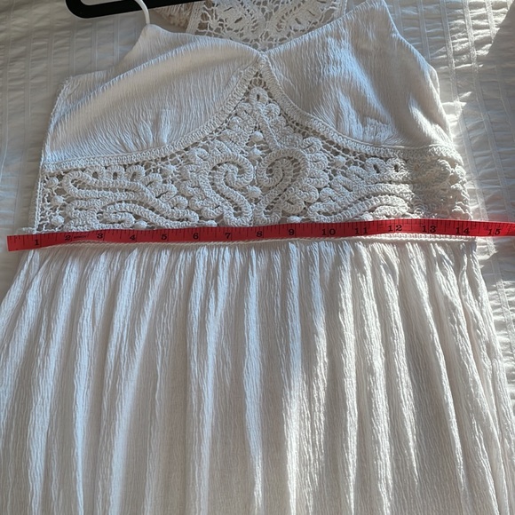 NWT - ASOS White Crochet Midi Dress - Picture 13 of 13